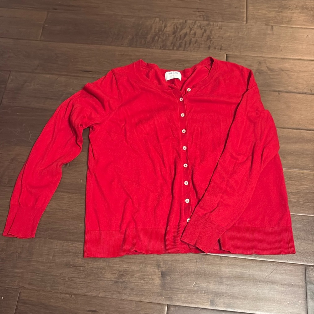 Old Navy Red Women's Cardigan Sweater
